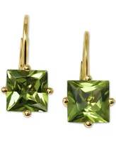 Peridot Princess Leverback Drop Earrings (2-1/4 ct. t.w.) in 14k Gold Earrings