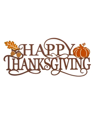 Glitzhome "Happy Thanksgiving" Wall Decor, 24"