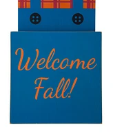 Glitzhome 36" Double-Sided Wooden Porch Decor Halloween