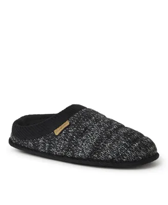 Dearfoams Men's Asher Marled Knit Clog House Slipper