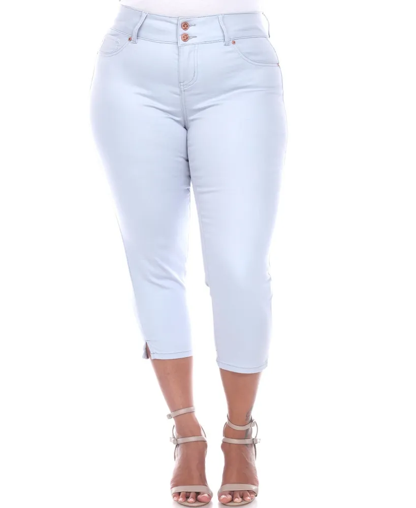 White Mark Plus Capri Jeans