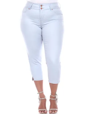 White Mark Plus Capri Jeans