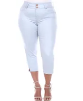 White Mark Plus Capri Jeans