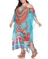 Plus Sheer Maxi Caftan