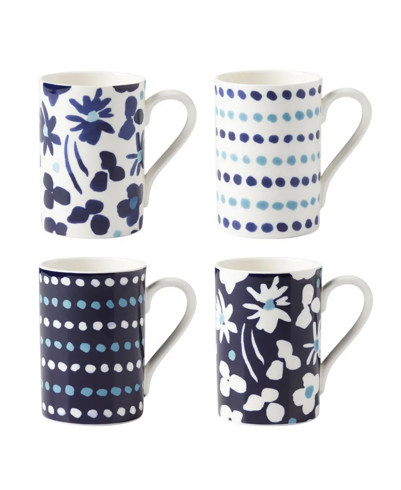 kate spade new york Floral Way Mug Set, 4 Piece