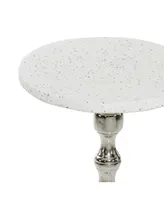 Traditional Accent Table - Silver