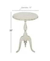 Traditional Accent Table - Silver