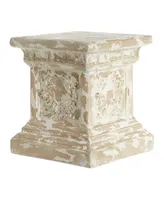 Vintage-Like Resin Accent Table