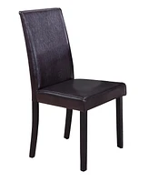 Megan Contemporary Dining Side Chairs, Set of 2