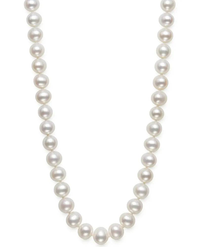 Belle de Mer Aa 18" Cultured Freshwater Pearl Strand Necklace (7-1/2-8-1/2mm)