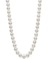 Belle de Mer Aa 18" Cultured Freshwater Pearl Strand Necklace (7-1/2-8-1/2mm)