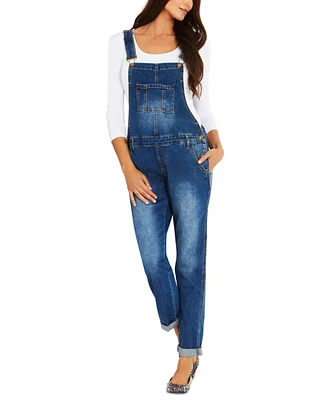 Ripe Straight-Leg Maternity Denim Overalls