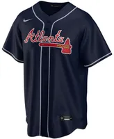 Men's Ozzie Albies Navy Atlanta Braves Alternate Replica Player Name Jersey