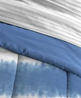 Dream Factory Tie Dye Stripe Twin Comforter Set, Set of 5