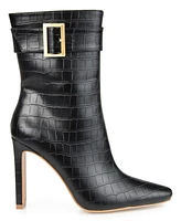 Journee Collection Women's Elanie Croc Booties