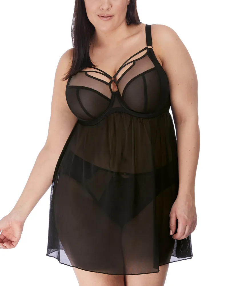 Elomi Plus Sachi Babydoll Chemise