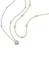 Effy Diamond Bezel 20" Statement Necklace (1 ct. t.w.) 14k White, Yellow or Rose Gold