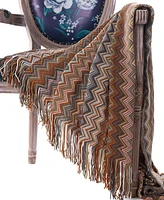 Happycare Textiles Multi-Color Chevron Pattern Throw, 60" x 50"