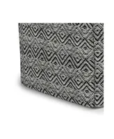 Hendrik Square Woven Outdoor and Indoor Pouf