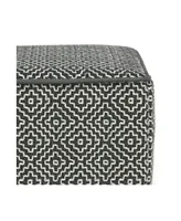 Briella Square Woven Outdoor and Indoor Pouf