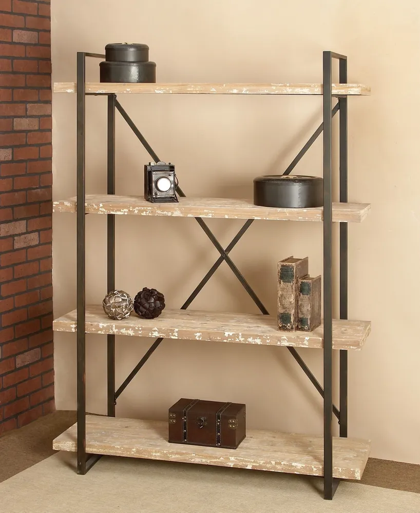 Wood Industrial Shelving Unit