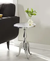 Traditional Accent Table - Silver