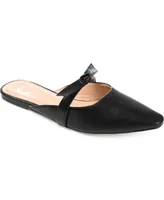 Journee Collection Women's Missie Bow Strap Mules