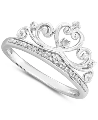 Diamond Tiara Ring (1/10 ct. t.w.) in Sterling Silver