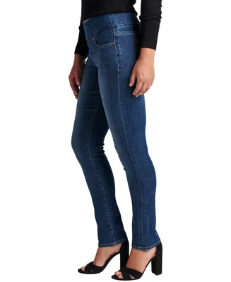 Jag Jeans Women's Peri Mid Rise Straight Leg Pull-On Jeans