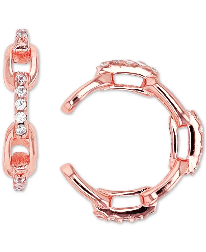 Cubic Zirconia Chain Link Ear Cuffs