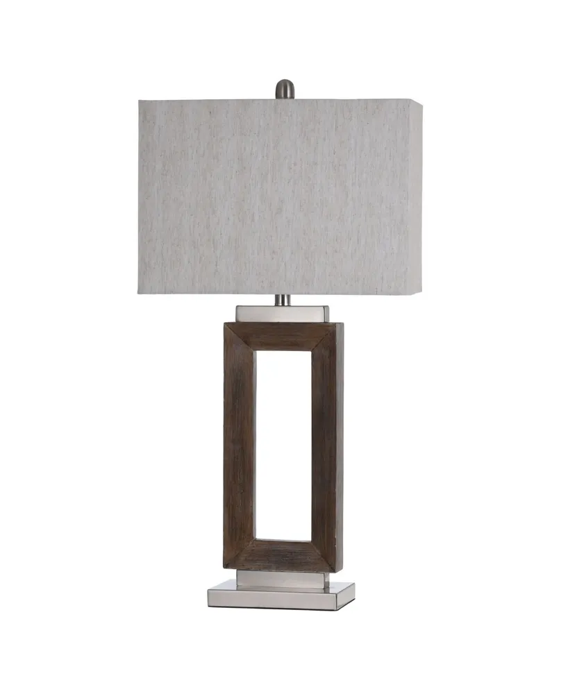 Molded Hollow Rectangle Table Lamp