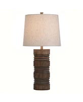 Tipton Farmhouse Roanoke Ribbed Column Molded Table Lamp