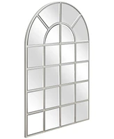 Empire Art Direct Solid Wood Base Covered with Beveled Arch Window Mirror - 30" x 40"