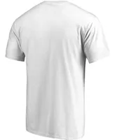 Men's White Golden State Warriors Primary Team Logo T-shirt