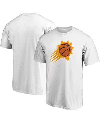 Men's White Phoenix Suns Primary Team Logo T-shirt