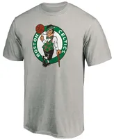 Men's Big and Tall Heathered Gray Boston Celtics Primary Team Logo T-shirt