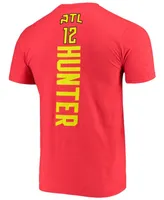 Men's De'Andre Hunter Red Atlanta Hawks Playmaker Name and Number Logo T-shirt