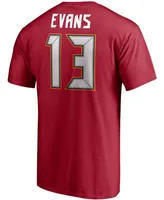 Men's Mike Evans Red Tampa Bay Buccaneers Player Icon Name and Number T-shirt