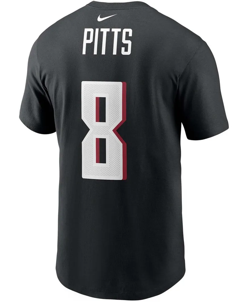 Men's Kyle Pitts Black Atlanta Falcons 2021 Nfl Draft First Round Pick Player Name and Number T-shirt