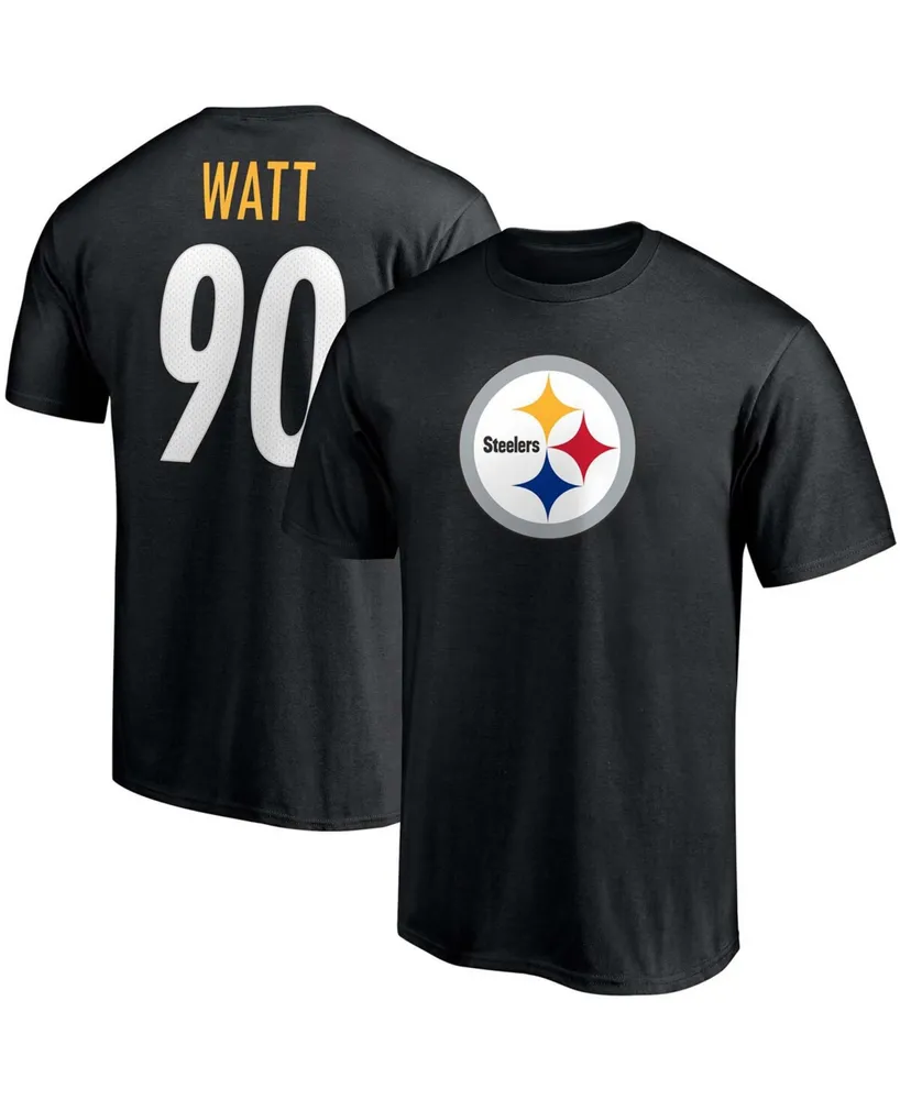 Men's Nike T.J. Watt Black Pittsburgh Steelers Name & Number T-Shirt