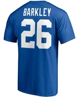 Men's Saquon Barkley Royal New York Giants Player Icon Name and Number T-shirt