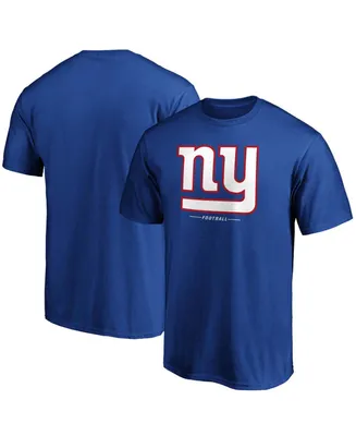 Men's Royal New York Giants Team Lockup Logo T-shirt