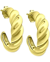 Giani Bernini Twist Half Hoop Earrings, Created for Macy's