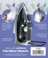 Hamilton Beach Professional Stainless Steel Soleplate Steam Iron