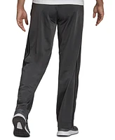 adidas Men's Primegreen Essentials Warm-Up Open Hem 3-Stripes Track Pants