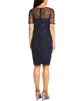 Adrianna Papell Beaded Sheath Dress