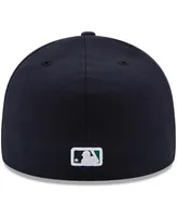 New Era Men's Navy Seattle Mariners Authentic Collection On Field 59FIFTY Fitted Hat