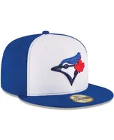 New Era Men's White/Royal Toronto Blue Jays 2017 Authentic Collection On-Field 59FIFTY Fitted Hat