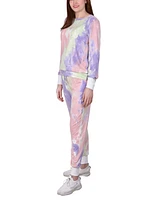 Women's Long Sleeve Tie Dyed Jogger Set, Pack of 2