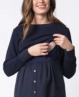 Seraphine Women's Mock Sweater Maternity Nursing Dress
